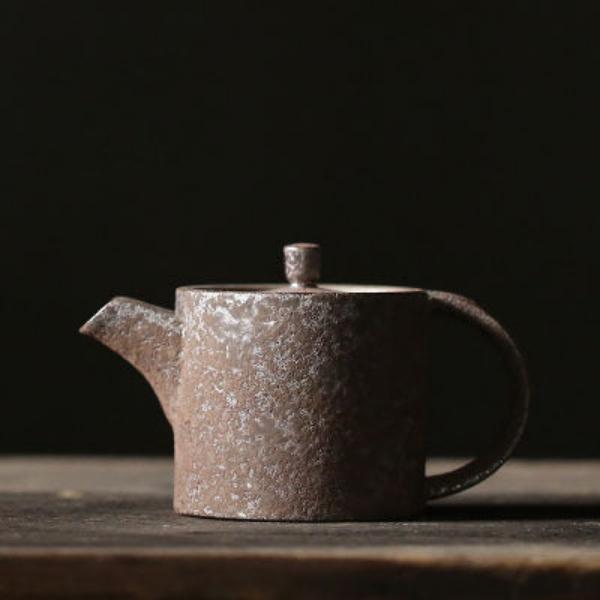 Vintage Rust Glaze Hand Brewed Tea Teapot