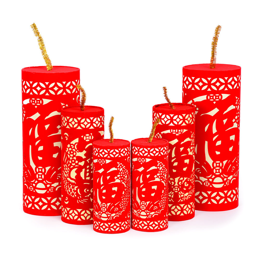 Firecracker ornaments for the Spring Festival