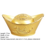 Alloy dragon and phoenix gold ingot