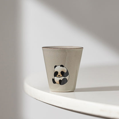 Ceramic Cup Panda Tea Set Household Chinese Style Lovely Single Cup Hostess Cup