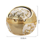 Creative Zinc Alloy Spherical Ashtray With Lid