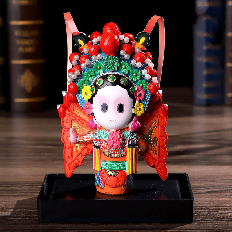 Chinese Style Peking Opera Mask Character Ornaments Home Accessories