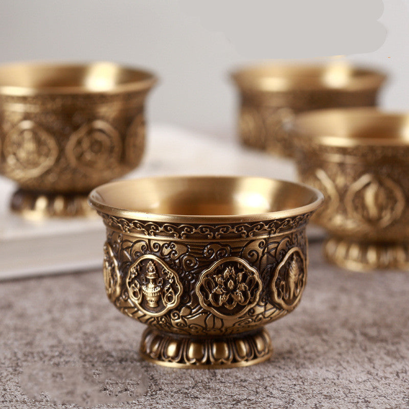 Buddha Cup Home Buddha Front Eight Cups for Purifying Water Cup