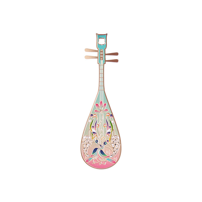 Dunhuang Academy Pipa Strings Alloy Bookmark