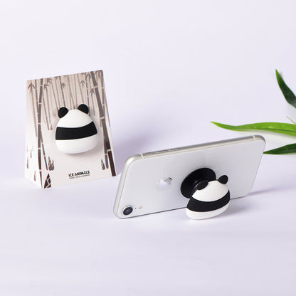 The Three Bare Bears Embossed Silicone Airbag Mobile Phone Holder