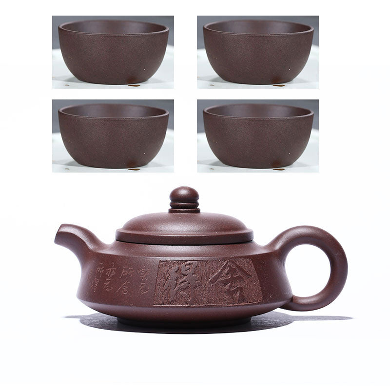 Purple Clay Teapot Set