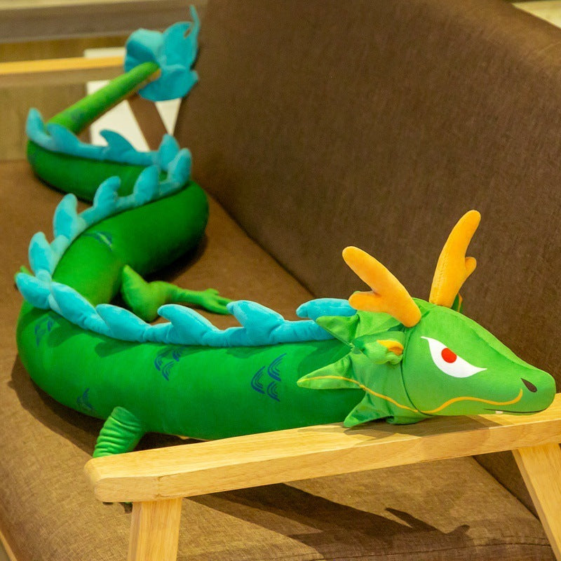 Chinese dragon plush toy doll pillow