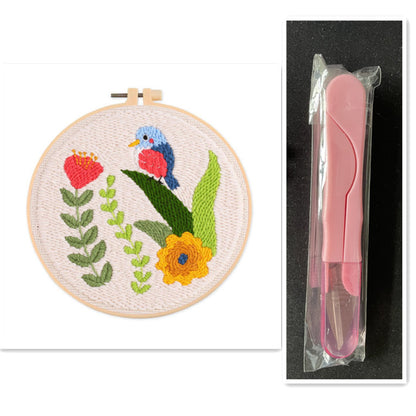 Handmade Embroidery Diy Poke Embroidery Material Package