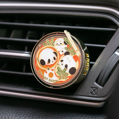 Panda Hot Pot Car Fragrance Outlet Perfume Decoration-1