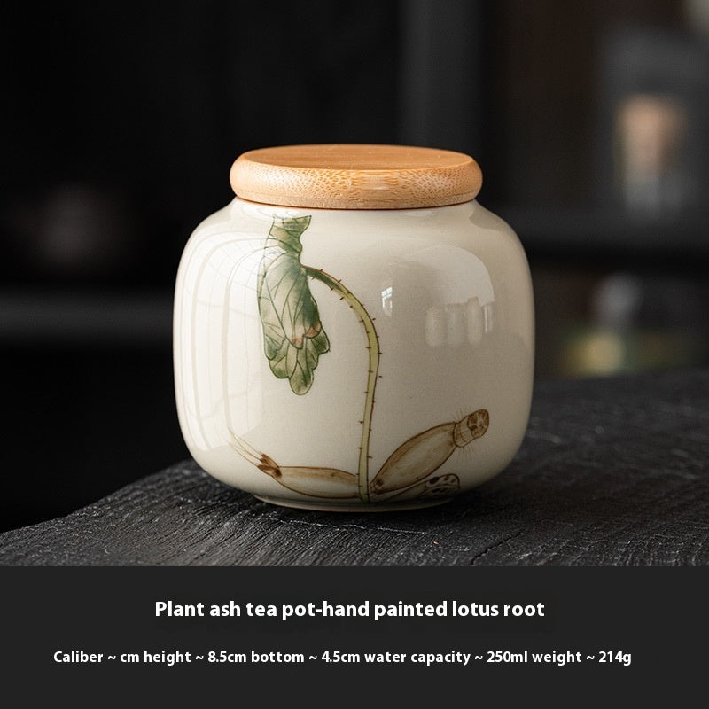 Chinese Calligraphy Tea Pot Ceramic Mini