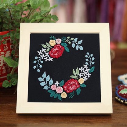 Lu Embroidery Handmade Embroidery Diy Hanging Painting Material Package