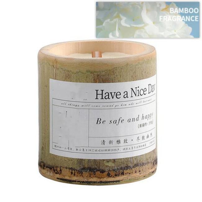 Indoor Long-lasting Bamboo Fragrance Aromatherapy Candle Gift