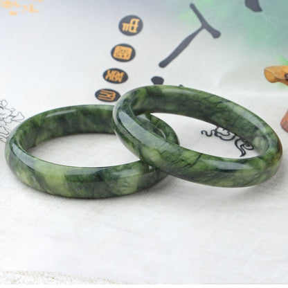 Natural Jade Pattern Bracelet Chinese Style