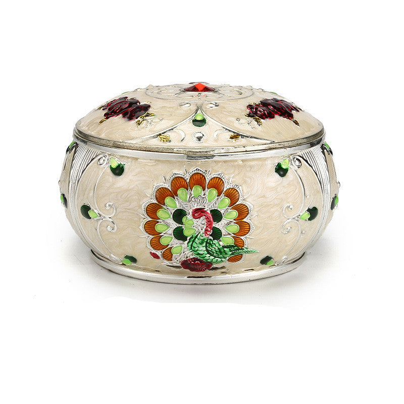 Enamel Color Home Decoration Chinese Style Windproof Ashtray
