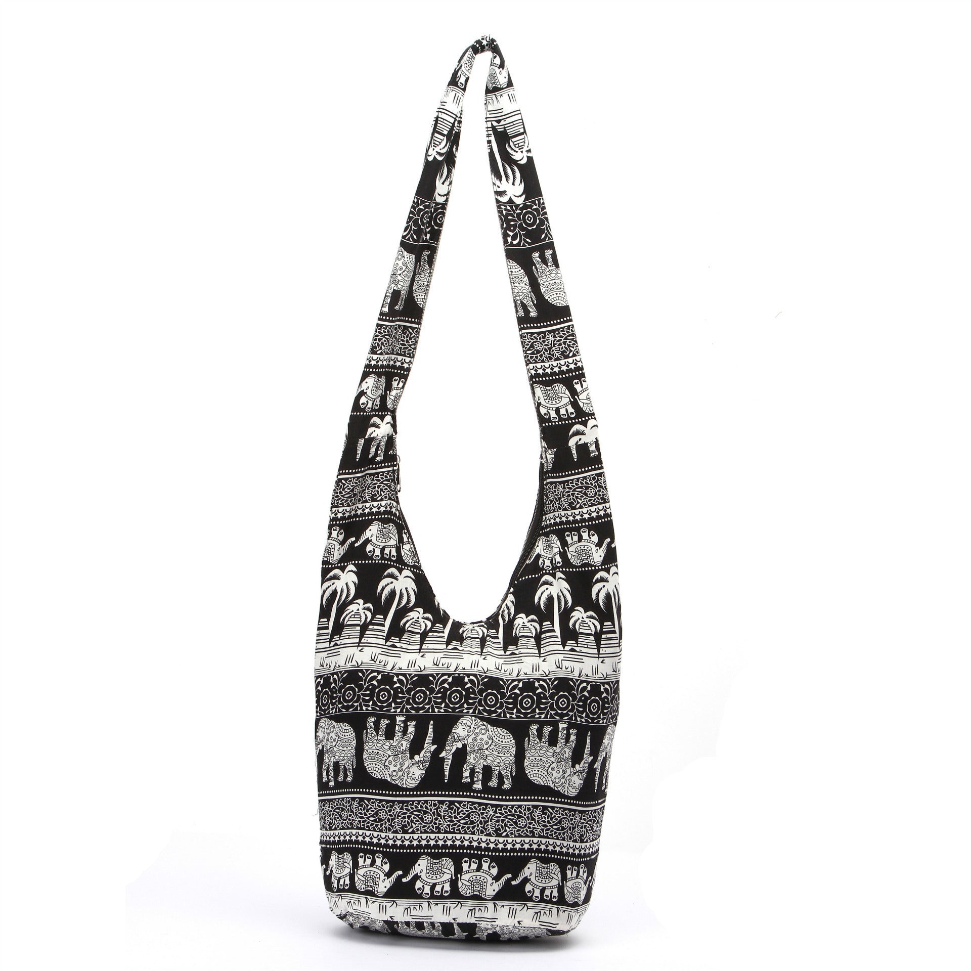 Folk style bag ladies bucket bag ladies handbag shoulder bag linen cloth printing cross selling