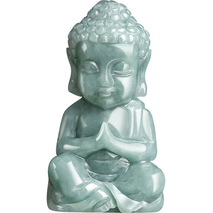 Jade Blue Water 3D Pendant Buddha