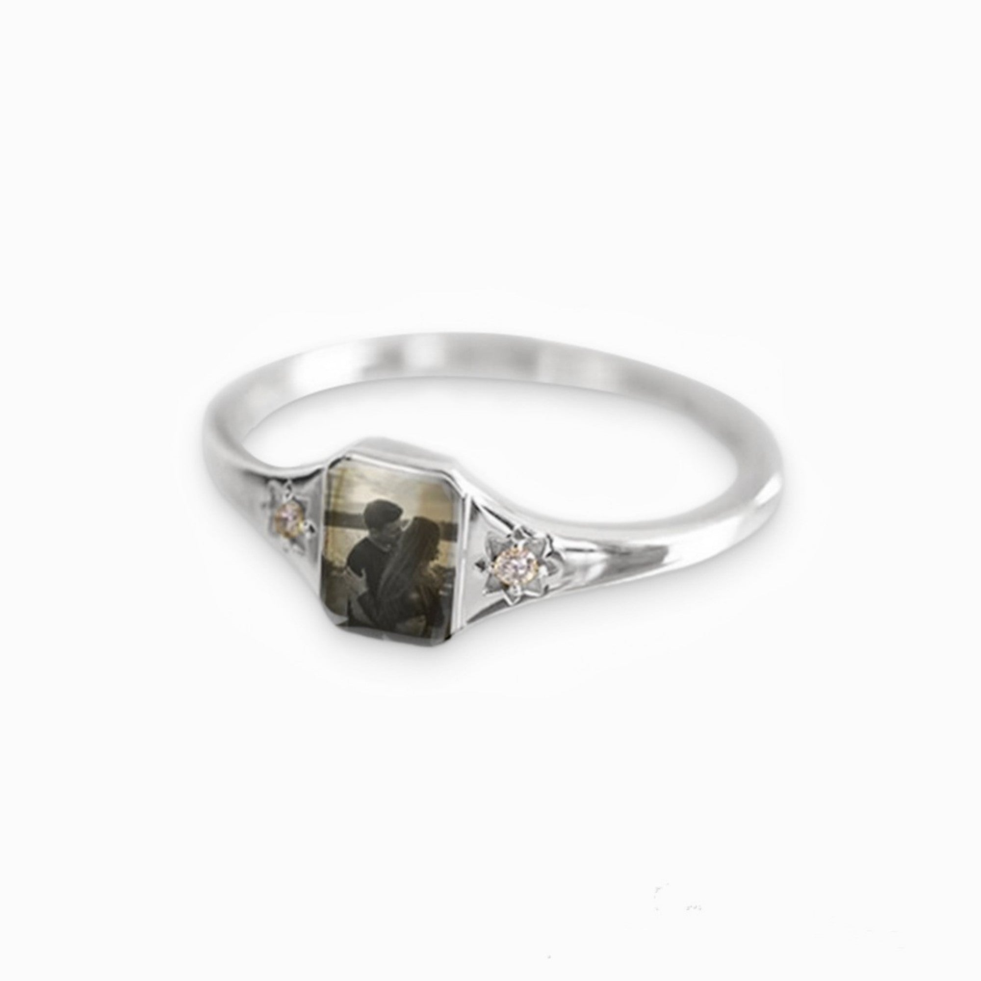 Custom Photo Ring Personalized Gift for Her or Mom-5