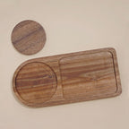 Wooden Tray, Coaster, Beverage Dessert, Dinner Plate Afternoon