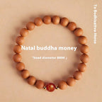 Natural Peach Wood New Chinese Meditation Bracelet