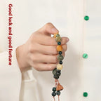 Water Plants Agate God of Wealth Lotus Bodhi Bracelet