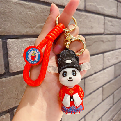 China Fashion Face Changing Panda Doll Keychain