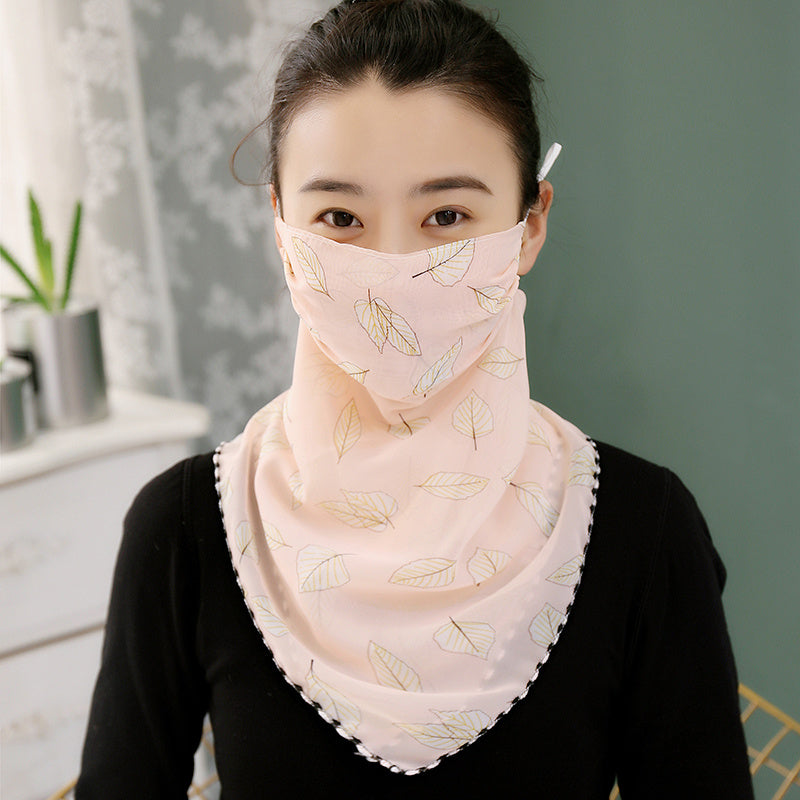 Chiffon triangle scarf