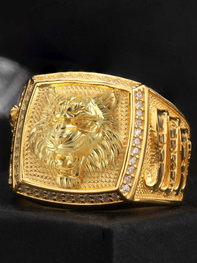 Ethnic Style Chinese Zodiac Tiger Ring