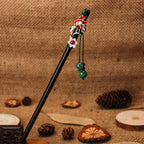 Magnolia Flower Hairpin Ancient Style Ebony Hairpin Fringed Step-shaking Hairpin
