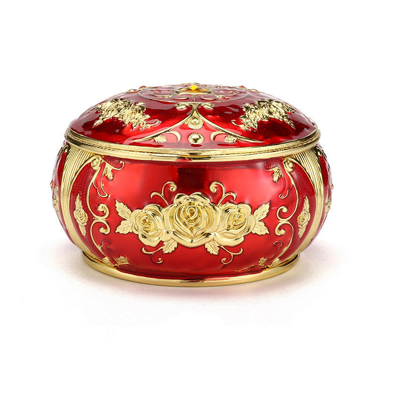 Enamel Color Home Decoration Chinese Style Windproof Ashtray