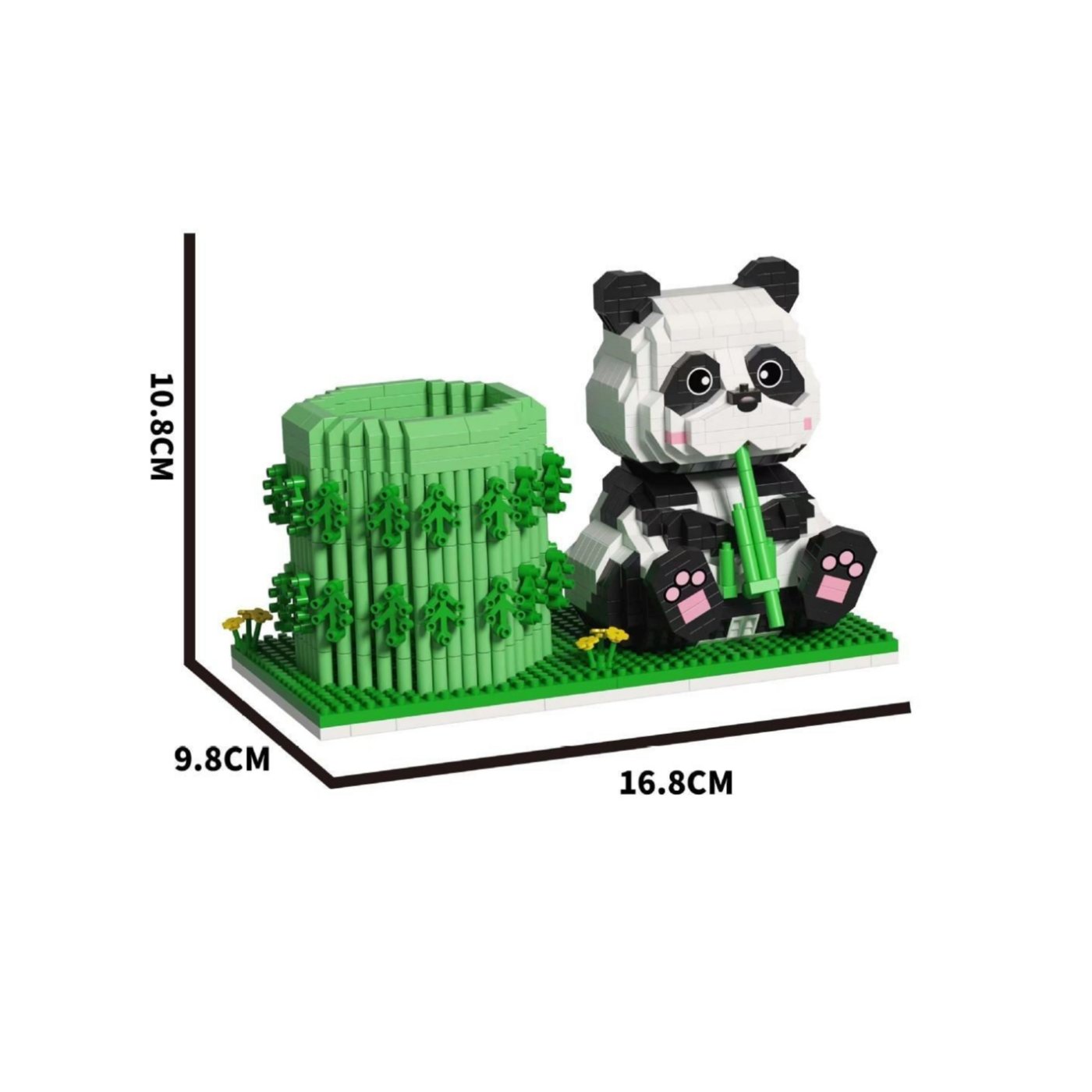 Bamboo Panda Small Building Blocks Assembly Toys-3