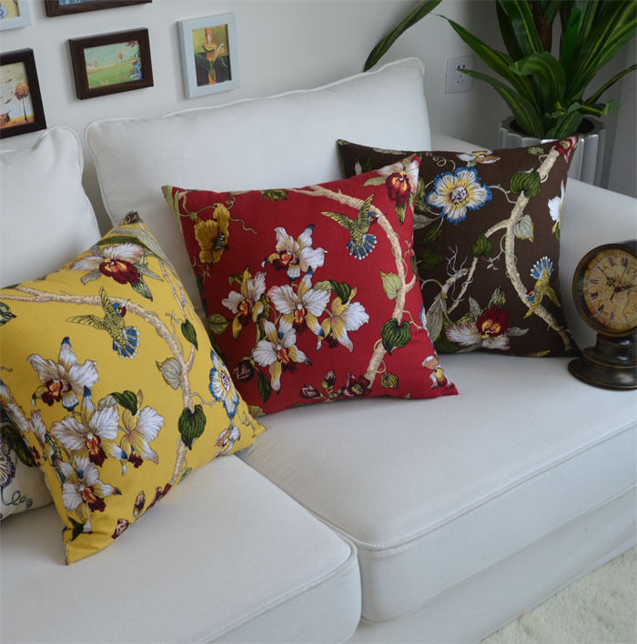 Jacquard Pillow Cover Chinese Style Embroidered Pillow Cover Cushion