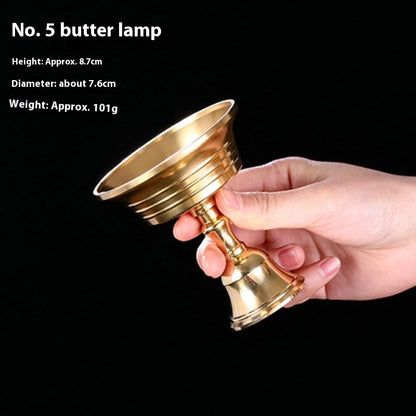 Pure Copper Butter Lamp Holder For Buddha Worship