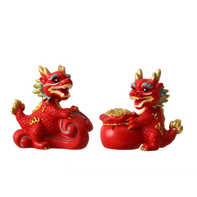 Zodiac Jubao Lucky Dragon Chinese Style Crafts Ornaments