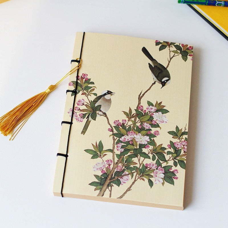 Chinese Style Retro Famous Painting Thread-bound Tassel Notebooks