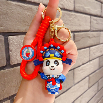 China Fashion Face Changing Panda Doll Keychain