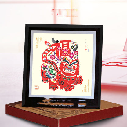 Chinese style paper-cut ornaments folk culture paper-cut paintings