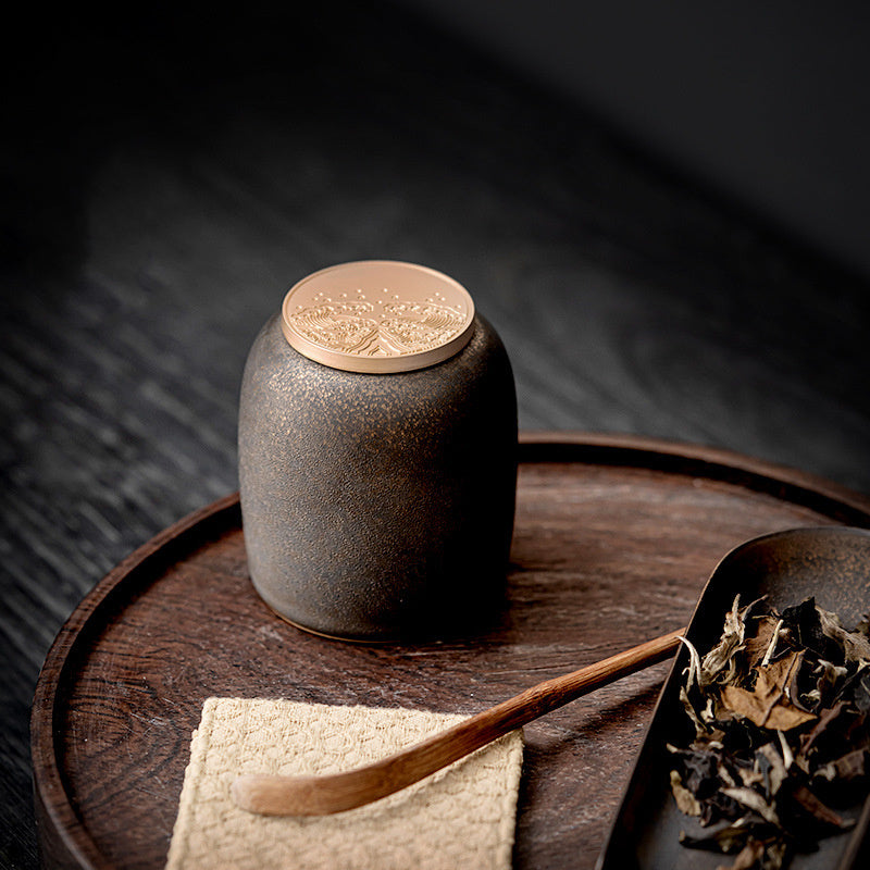 Stoneware Tea Pot Japanese Style Ceramic Seal