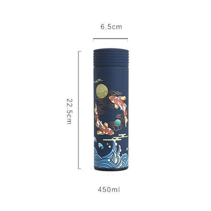 Chinese style creative stainless steel tea set thermos cup