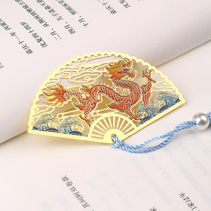 Brass Metal Chinese Style Paint Bookmark