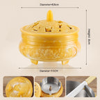 Creative Retro Incense Burner Ashtray Decoration With Lid