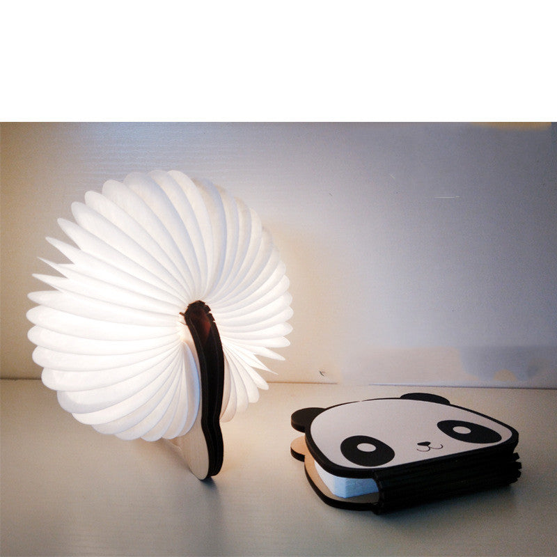 Panda book light colorful LED book light