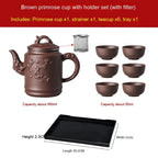 Purple Sand Teapot Stainless Steel Filter Teapot Large Capacity Scented Tea