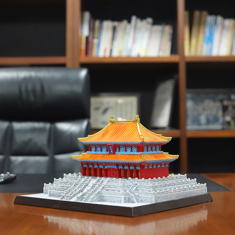 Beijing Palace Museum Cultural and Creative Series Forbidden City Model Resin Craft Ornaments