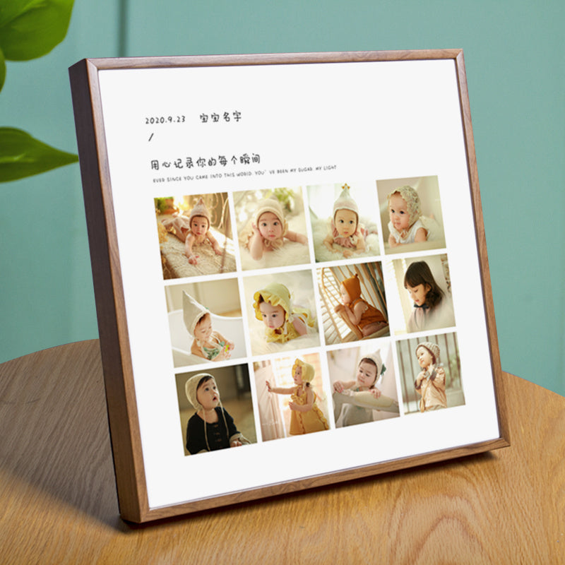 Baby Commemorative Frame Custom Photo Set Custom Painting