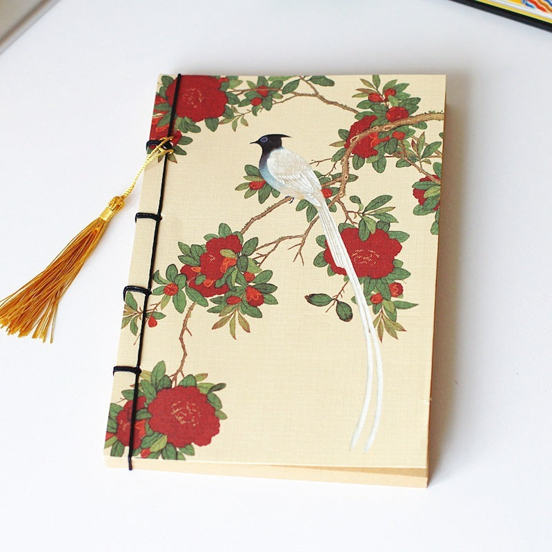 Chinese Style Retro Famous Painting Thread-bound Tassel Notebooks