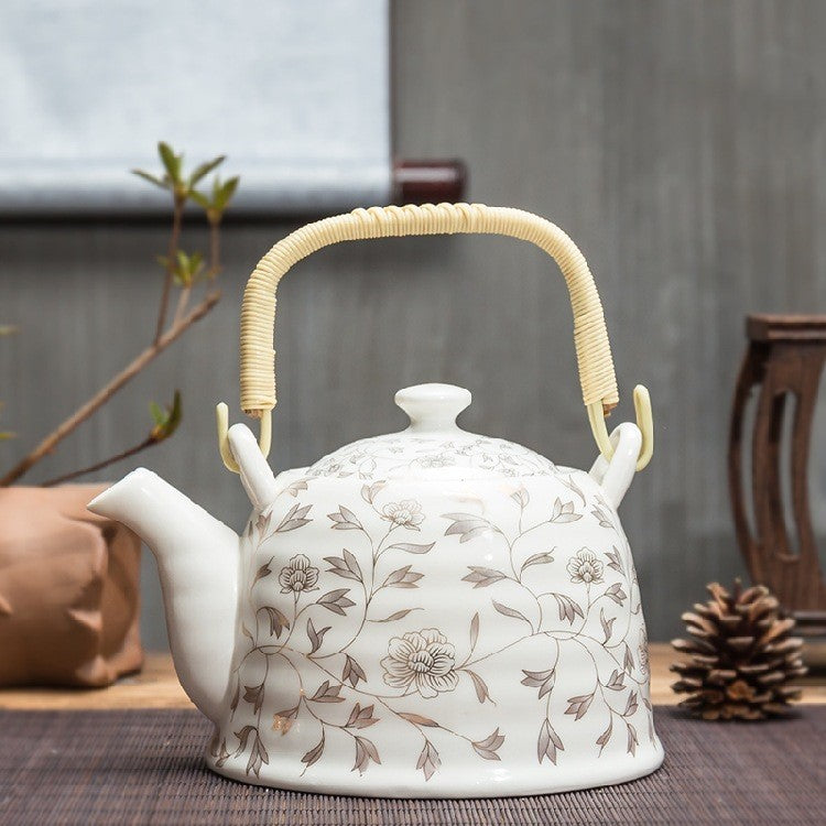 Ceramic teapot for restaurant hotel