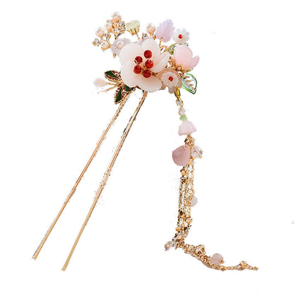 Hanfu Daily Step Shaking Shell Pearl Hairpin