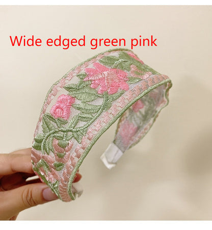 Ethnic Style Embroidery Floral New Chinese Style Headband Hair Accessories