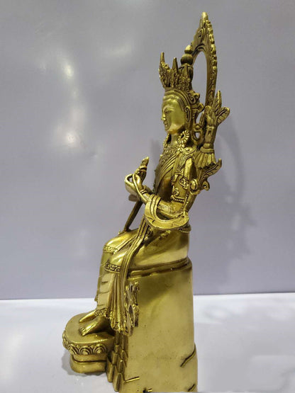 Bronze Maitreya Future Buddha Jampa Tantric Statue