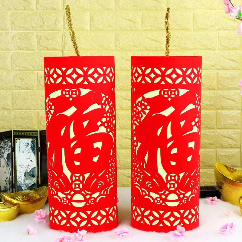 Firecracker ornaments for the Spring Festival